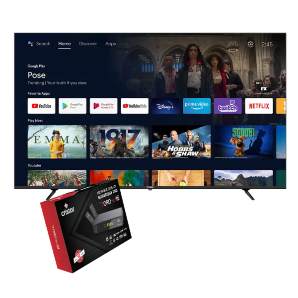 Téléviseur CRISTOR Smart TV 70" 4K Ultra HD
