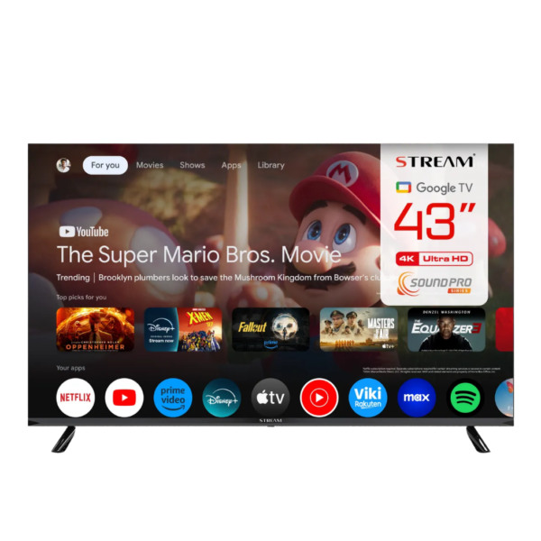 TV STREAM 43" 4K UHD – Google TV – Sound Pro